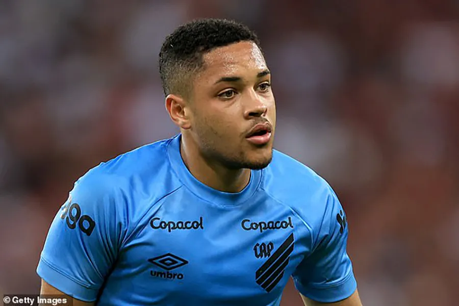 Vitor Roque gia nhập Barca với mức phí chuyển nhượng có thể lên đến 52 triệu bảng Anh dù anh mới 18 tuổi. ẢNH: GETTY