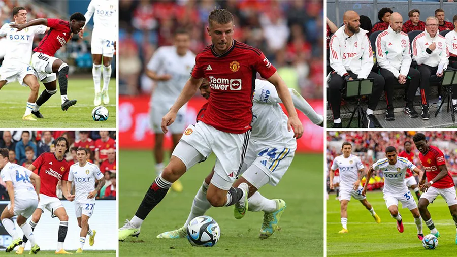 MU có khởi đầu tốt trong giai đoạn tiền mùa giải bằng trận thắng Leeds 2-0. ẢNH: MIRROR
