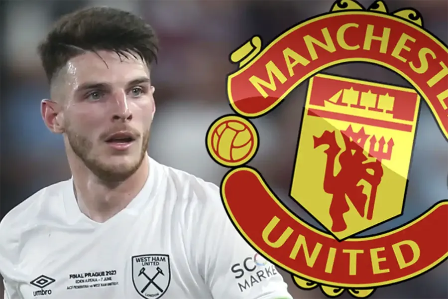 Fan MU tin Rice sẽ "quay xe" với Arsenal để gia nhập MU. ẢNH: SUN SPORTS Fan MU tin Rice sẽ "quay xe" với Arsenal để gia nhập MU. ẢNH: SUN SPORTS