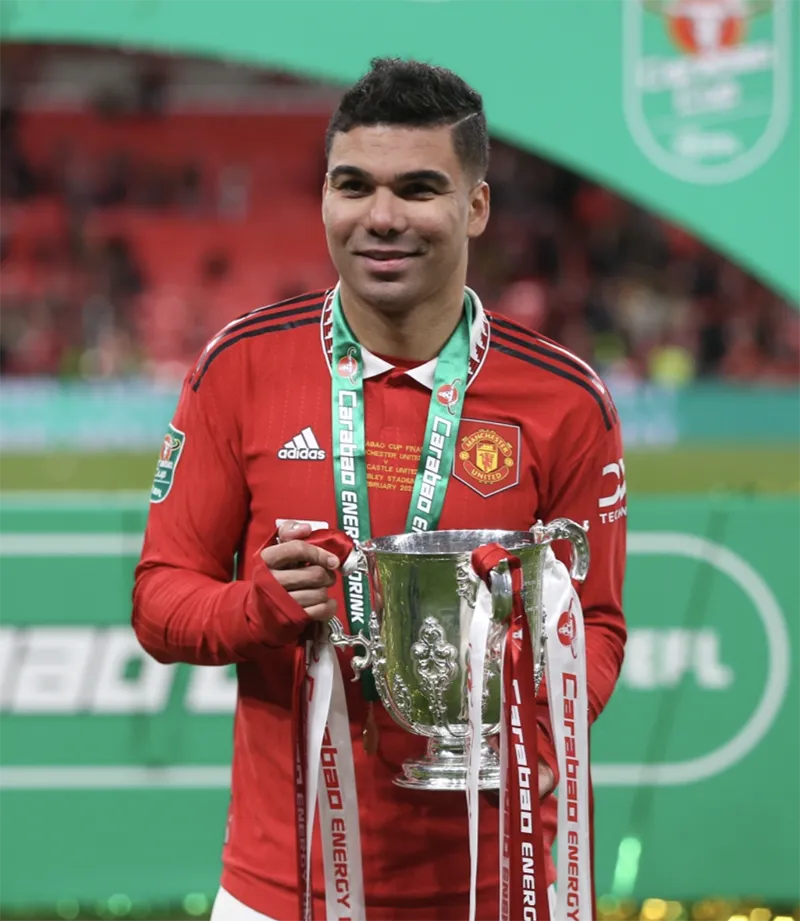 Manchester United vô địch Carabao Cup 2023 sau khi đánh bại Newcastle United 2-0 trong trận chung kết trên sân vận động Wembley. ẢNH: GETTY