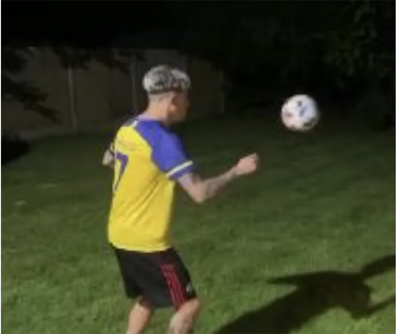 Garnacho không ngại bày tỏ sự ngưỡng mộ của mình với Ronaldo, bất chấp anh là người Argentina. ẢNH: TWITTER GARNACHO