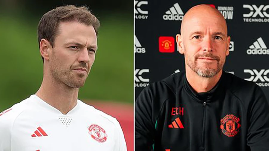 Ten Hag đã giải thích rõ lí do MU ký hợp đồng ngắn hạn với Evans. ẢNH: MIRROR