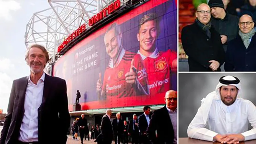 Nhà Glazer vẫn chưa quyết định bán MU cho Sheikh Jassim hay Sir Jim Ratcliffe. ẢNH: MIRROR Nhà Glazer vẫn chưa quyết định bán MU cho Sheikh Jassim hay Sir Jim Ratcliffe. ẢNH: MIRROR