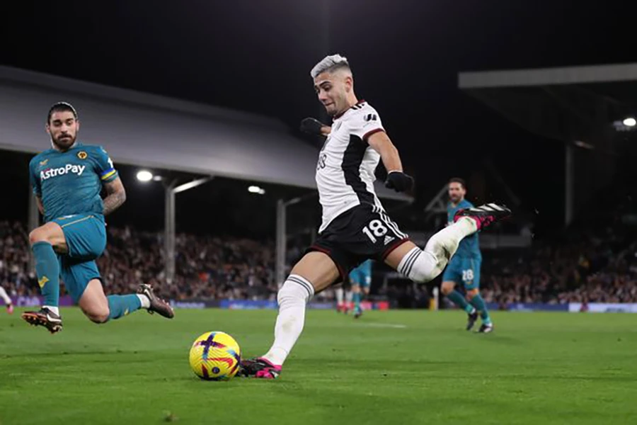 Andreas Pereira đang chơi rất hay trong màu áo Fulham. ẢNH: GETTY
