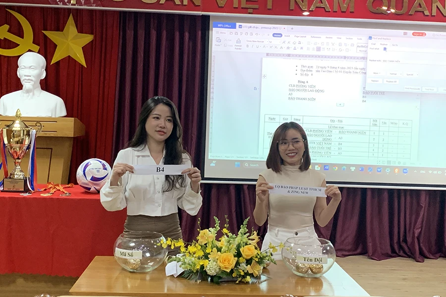 Liên quân Báo Pháp Luật TP.HCM - Zing News vào bảng đấu khó ở Press Cup. ẢNH: PHẠM QUANG