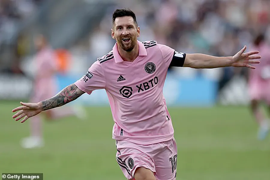 Lionel Messi ghi 9 bàn sau 6 trận chơi cho Inter Miami với tư cách đội trưởng đội bóng. ẢNH: GETTY