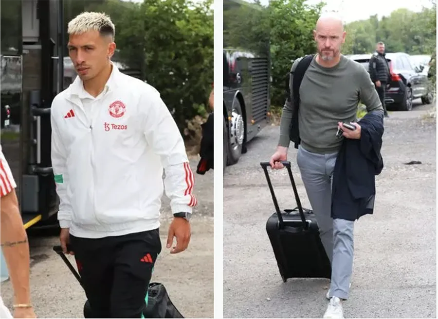 Ten Hag hài lòng vì Martinez kịp góp mặt trong trận đấu với Tottenham. ẢNH: GETTY Ten Hag hài lòng vì Martinez kịp góp mặt trong trận đấu với Tottenham. ẢNH: GETTY