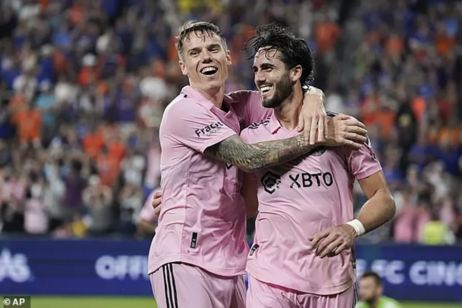 Inter Miami ngược dòng đầy ngoạn mục. ẢNH: AP Inter Miami ngược dòng đầy ngoạn mục. ẢNH: AP