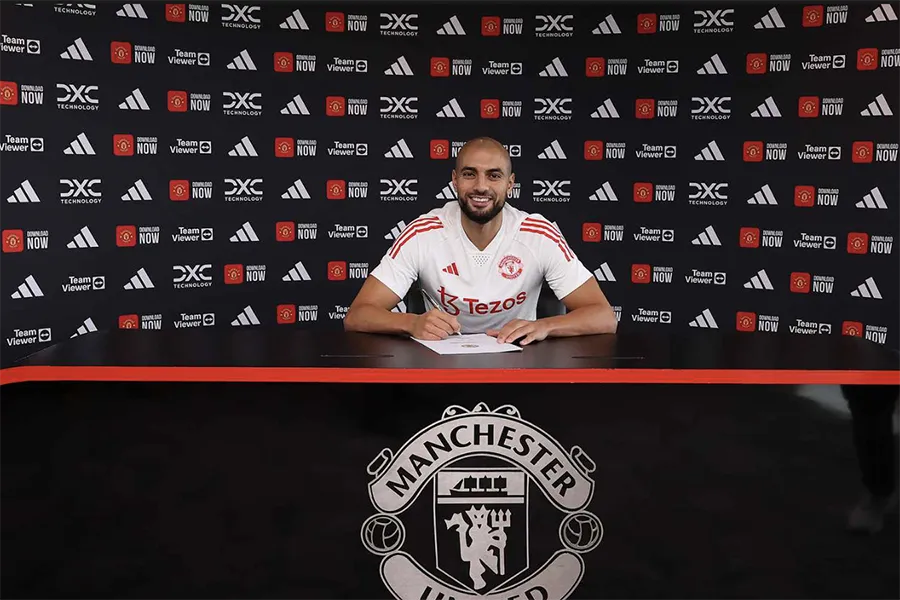 Amrabat muốn theo bước 3 huyền thoại MU. ẢNH: MAN UTD Amrabat muốn theo bước 3 huyền thoại MU. ẢNH: MAN UTD