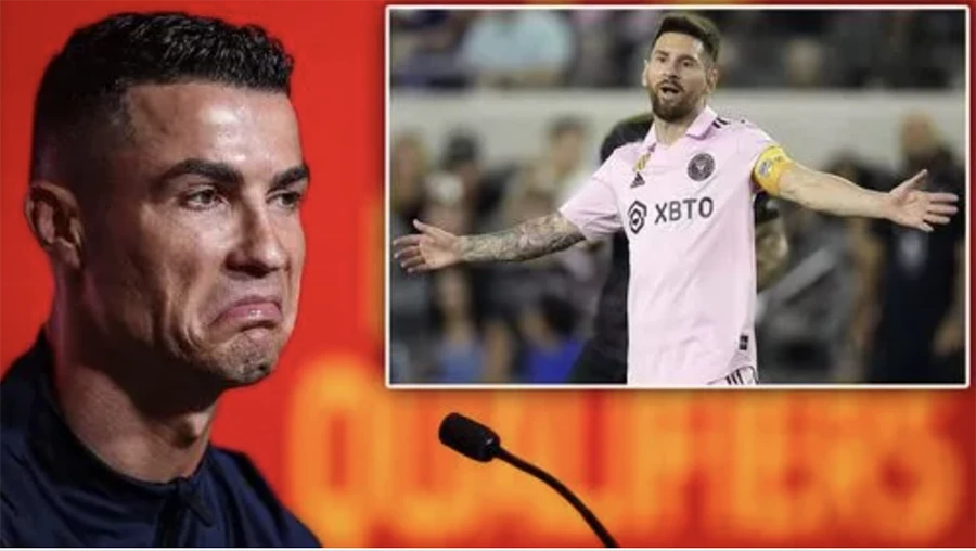 Ronaldo cho rằng anh không phải bạn của Messi. ẢNH: MIRROR