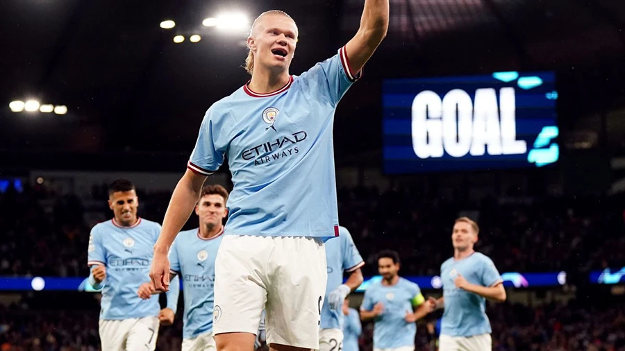 Erling Haaland đã giành mọi danh hiệu lớn cấp CLB cùng Man City trong mùa giải vừa qua. ẢNH: GETTY