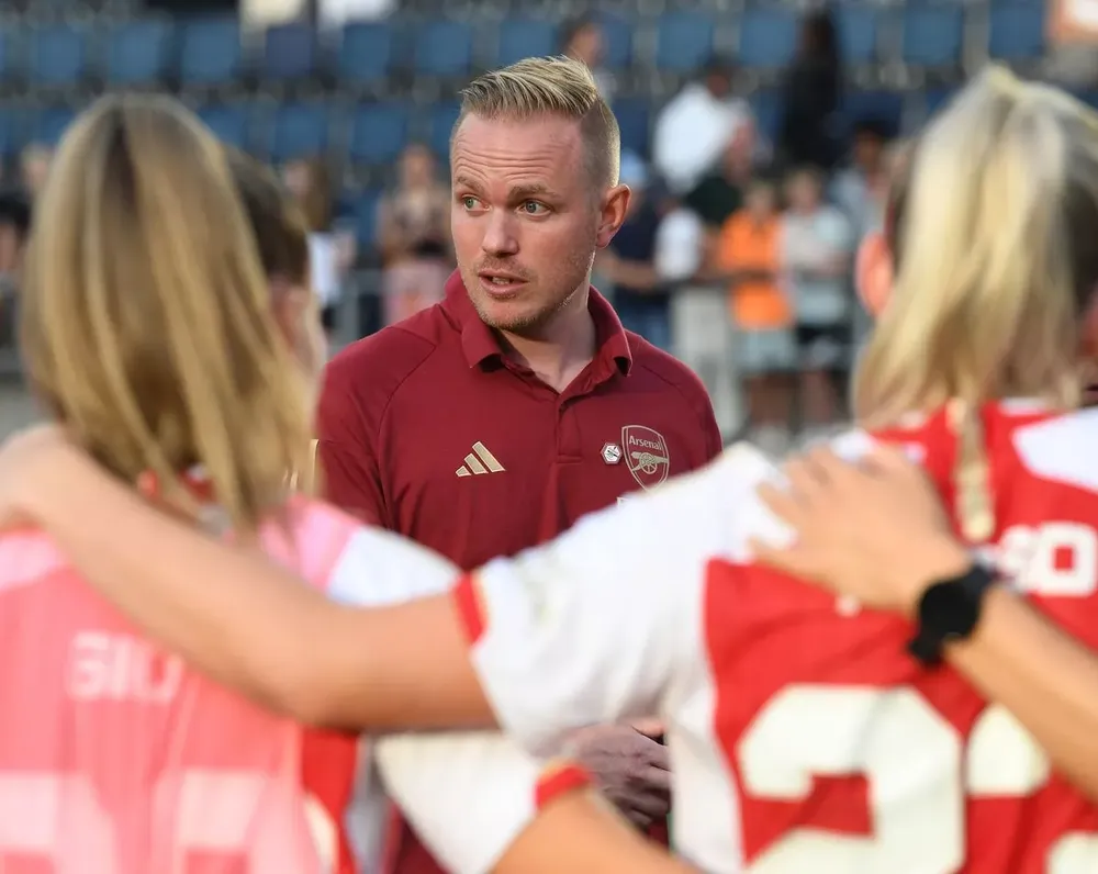 Arsenal của HLV Jonas Eidevall được đánh giá cao hơn Paris FC trước trận đấu. ẢNH: GETTY Arsenal của HLV Jonas Eidevall được đánh giá cao hơn Paris FC trước trận đấu. ẢNH: GETTY