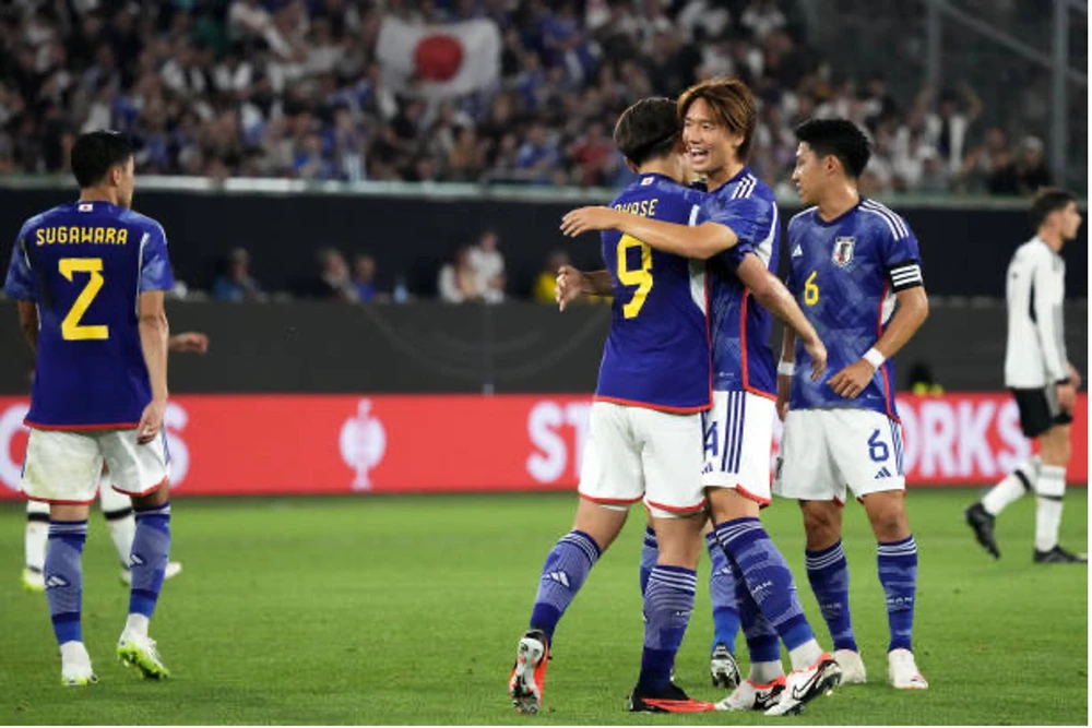 Nhật Bản thắng tuyển Đức hùng mạnh 2 trận liên tiếp. ẢNH: GETTY