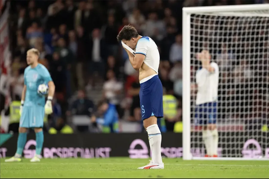 Harry Maguire chịu rất nhiều áp lực trước những lời chế nhạo. ẢNH: GETTY harry-maguire.png