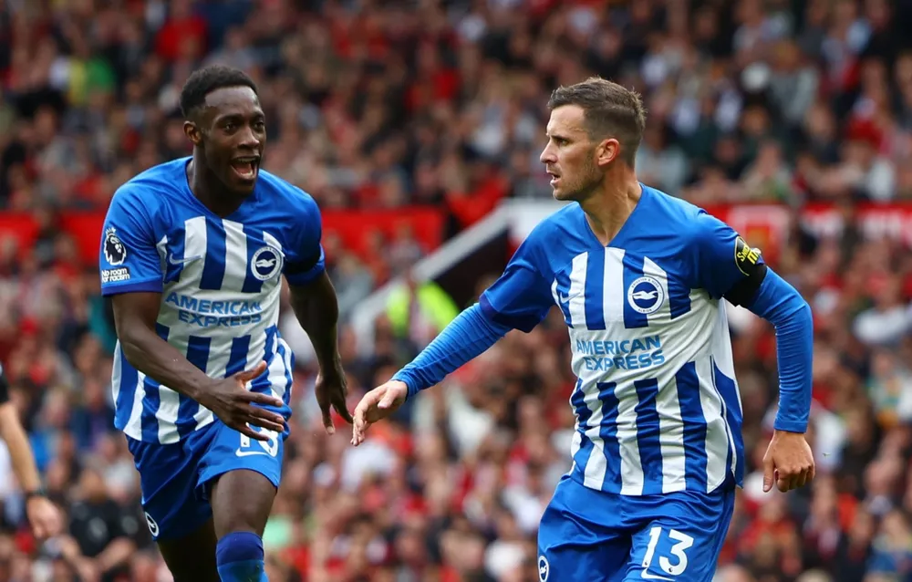 Welbeck mở màn cho chiến thắng tưng bừng của Brighton. Ảnh: Getty brighton-man-united.jpeg