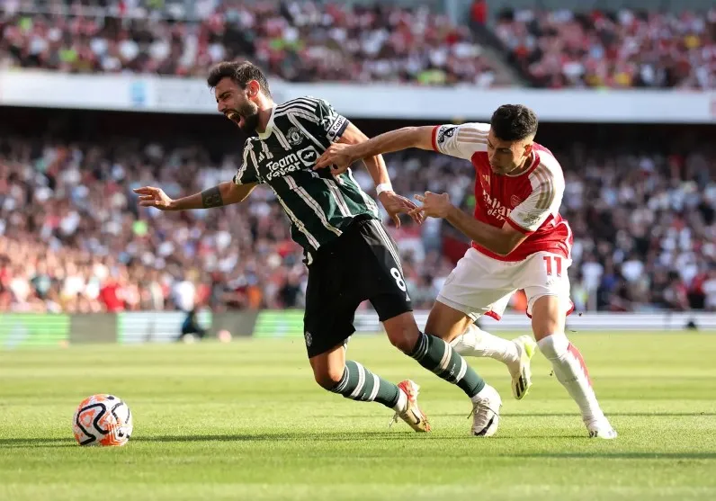 Hojlund không để lại ấn tượng trong trận đấu hôm nay. Ảnh: Getty manchester-united-bruno-fernandes-5126-1606.jpeg