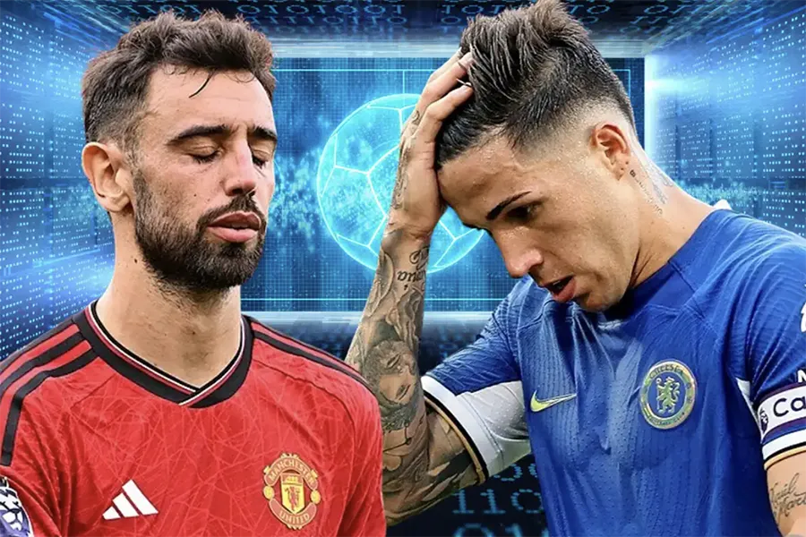 MU và Chelsea sẽ không có vé dự Champions League mùa tới, theo siêu máy tính. ẢNH: SUN SPORTS sieu-may-tinh-du-doan-premier-league.png