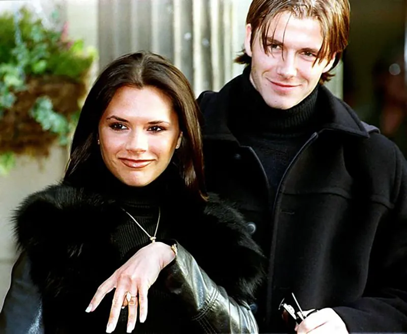 Bekham và Victoria thời mới yêu nhau. ẢNH: PA beckham-victoria.jpeg