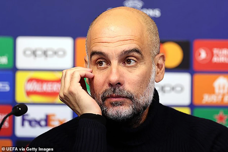 Pep Guardiola thừa nhận Man City đối mặt với rắc rối. ẢNH: GETTY MANCHESTER-CITY-PEP-GUARDIOLA.jpg