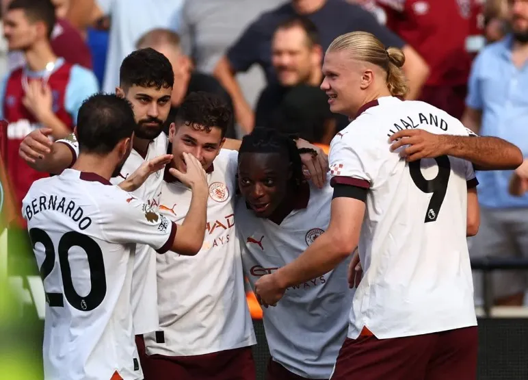 Những tân binh của Man City đang hòa nhập rất nhanh và có phong độ cao. Ảnh: Getty manchester-city-haaland.jpeg