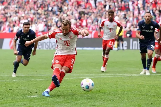 Harry Kane liên tục ghi bàn cho Bayern Munich. ẢNH: GETTY bayern-munich-harry-kane.jpg