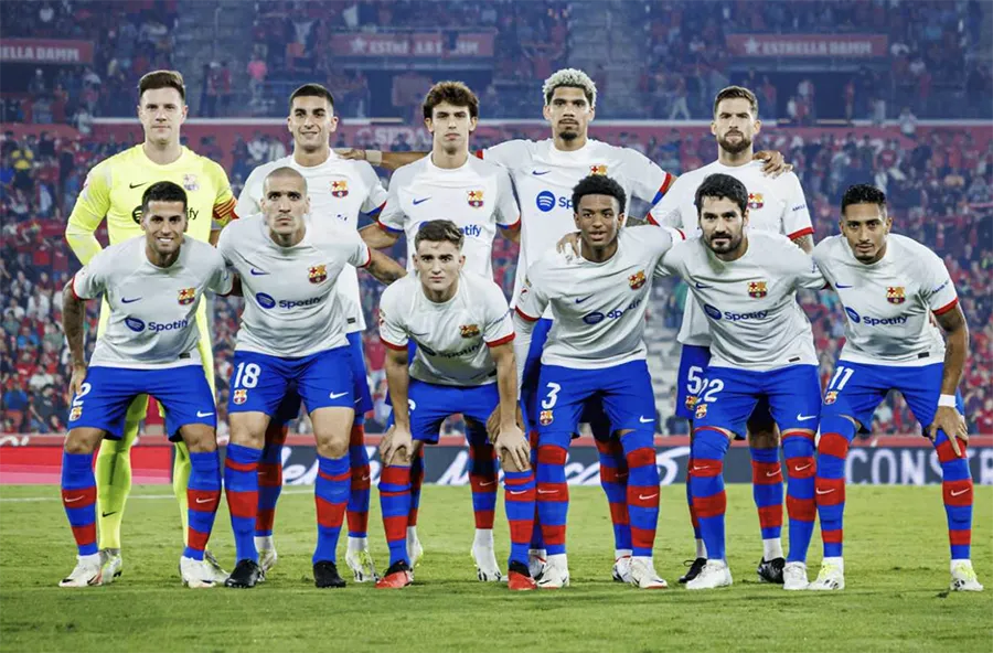 Đội hình hiện tại của Barcelona. ẢNH: SUN SPORTS doi-hinh-barcelona.png