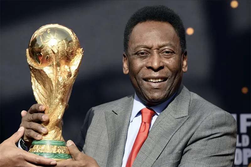 Cầu thủ duy nhất 3 lần giành World Cup Pele đứng đầu... ẢNH: AFP pele-world-cup.png
