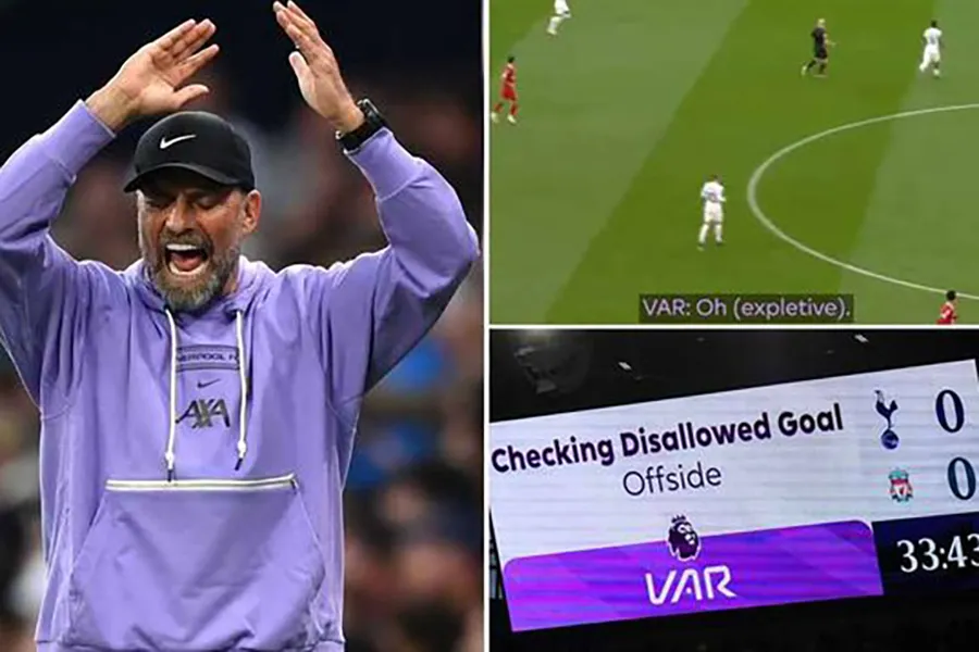 Klopp tức giận nhưng không muốn các trọng tài mắc sai lầm bị trừng phạt thêm. ẢNH: MIRROR var-klopp-liverpool-1992-3687.jpeg