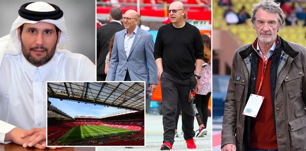 Sir Jim Ratcliffe được cho là giành chiến thắng trước Sheikh Jassim trong cuộc đua mua MU. ẢNH: MIRROR Sheikh-Jassim-ratcliffe-glazer-mu.jpg