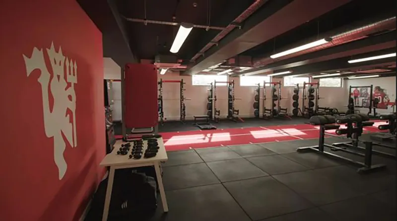 Phòng tập thể lực mới của đội nữ MU. ẢNH: MAN UTD carrington-manchester-united.jpeg