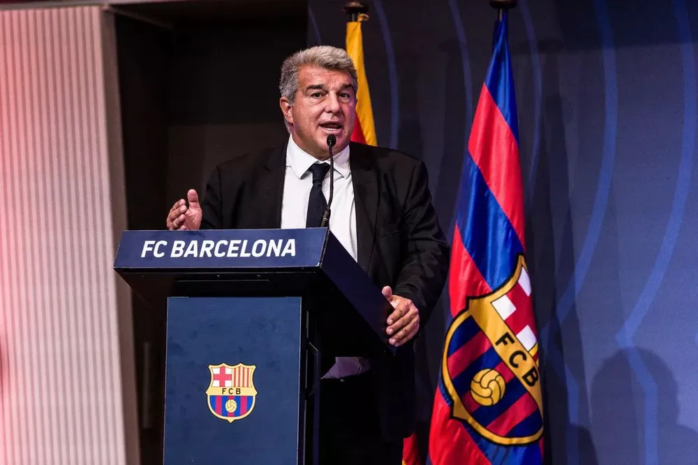 Ông Joan Laporta có 2 nhiệm kỳ khác nhau làm chủ tịch Barcelona. ẢNH: GETTY Joan laporta, barcelona