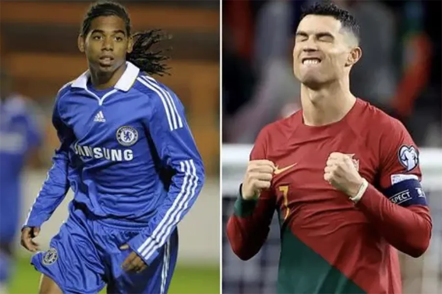 Dù đều có tài năng "hơn người", sự nghiệp của Cristiano Ronaldo và Fabio Paim rẽ sang hai hướng khác nhau. ẢNH: DAILY STAR cristiano-ronaldo.png