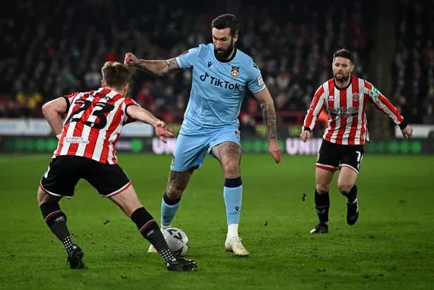 Trận đấu giữa Wrexham và Sheffield United ở FA Cup. ẢNH: GETTY da-lai-fa-cup.jpg