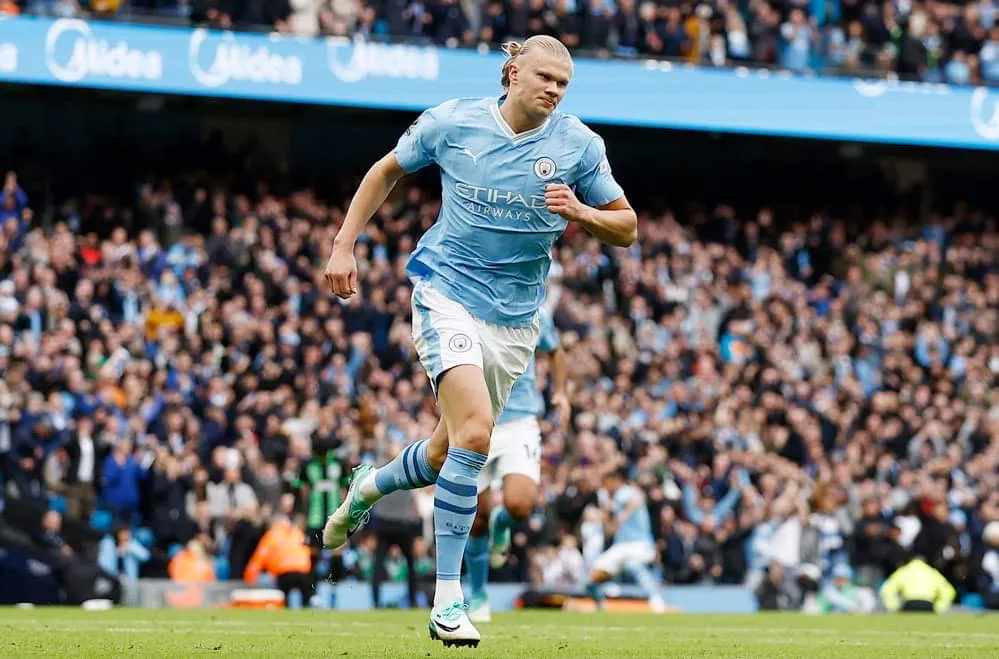 Erling Haaland lấy lại cảm giác ghi bàn và giúp Man City giành trọn 3 điểm. Ảnh: Getty IMG_6386.jpeg