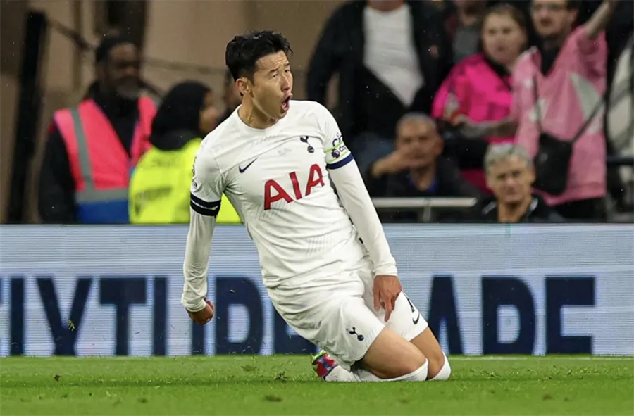 Son Heung-min là người hùng của Tottenham với 1 bàn thắng và 1 kiến tạo. ẢNH: REX son-heung-min.png