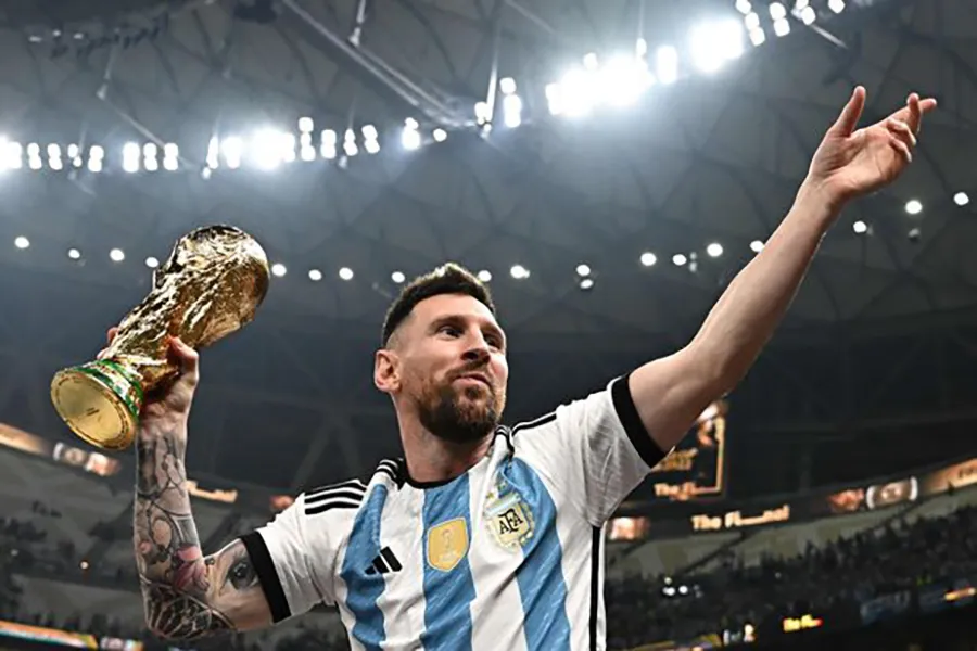 Messi giành chức vô địch World Cup 2022 cùng tuyển Argentina với vai trò đội trưởng. ẢNH: GETTY messi-world-cup.jpeg