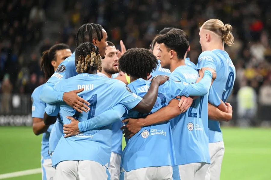 Man City của Pep Guardiola đang khiến cả châu Âu khiếp sợ. ẢNH: GETTY man-city-premier-league.jpeg