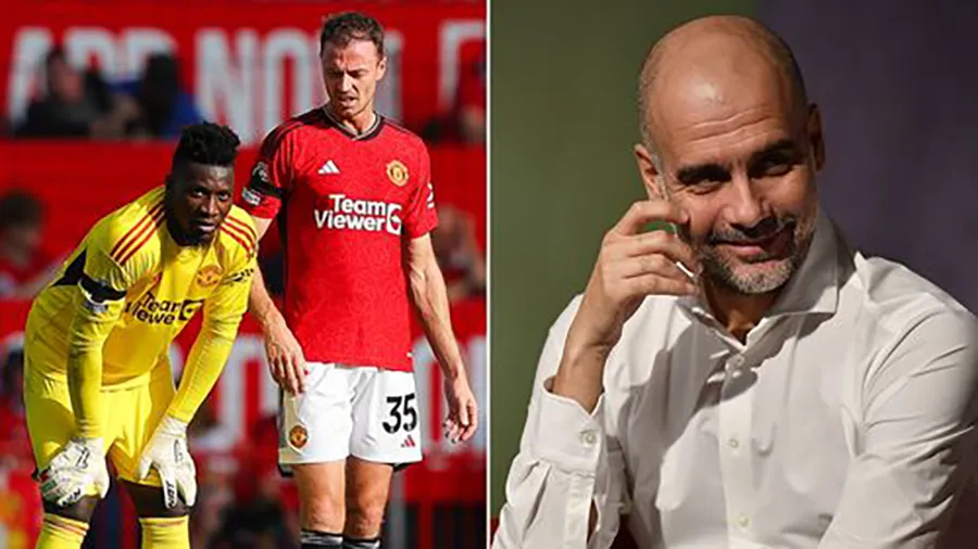 Pep Guardiola không coi MU là đối thủ của Man City. ẢNH: MIRROR manchester united, pep guardiola
