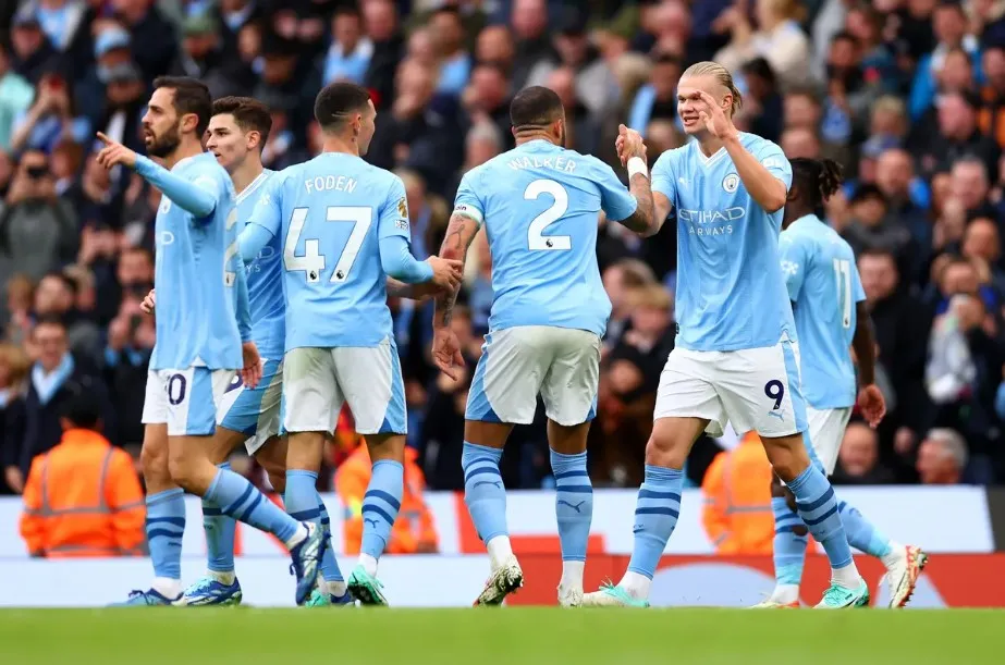 Man City được đánh giá cao hơn MU về chất lượng đội hình và phong độ thi đấu. Ảnh: Getty premier league, man city