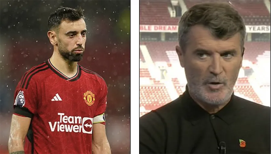 Roy Keane đòi tước băng đội trưởng MU của Bruno Fernandes. ẢNH: AP keane-bruno-fernandes-manchester-united.png