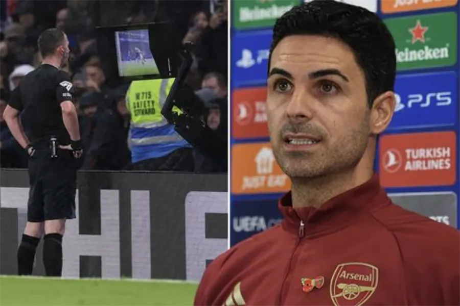 Arteta kêu gọi các HLV khác cùng ông chống lại những quyết định bất công tại Premier League. ẢNH: DAILY STAR arsenal-mikel-arteta.png