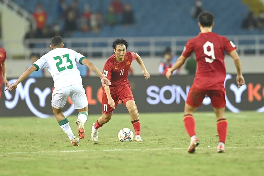 Việt Nam và Iraq sẽ tái đấu ở Asian Cup sau cuộc đụng độ vòng loại World Cup 2026. Ảnh: HẢI THỊNH img-7337-9007.jpeg
