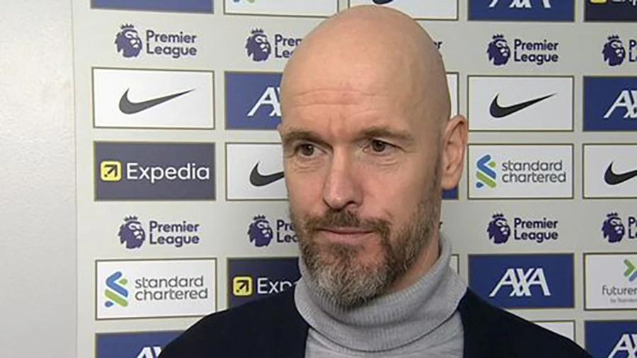 Ten Hag bào chữa cho thất bại của MU là vì đội có quá nhiều ca chấn thương. ẢNH: MIRROR ten-hag-manchester-united-3287.jpeg