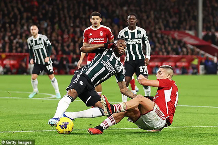 Wan-Bissaka đã đá chính 3 trận gần nhất của Manchester United. ẢNH: GETTY manchester-united-aaron-wan-bissaka-7674.jpg
