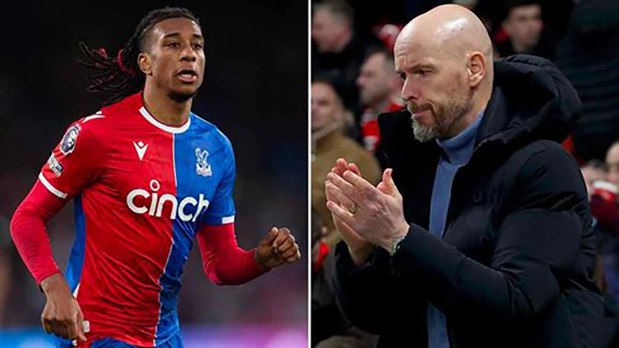 Sir Jim Ratcliffe sẽ trao Michael Olise cho Erik Ten Hag? ẢNH: MIRROR ten-hag-michael-olise-manchester-united-9608.jpeg