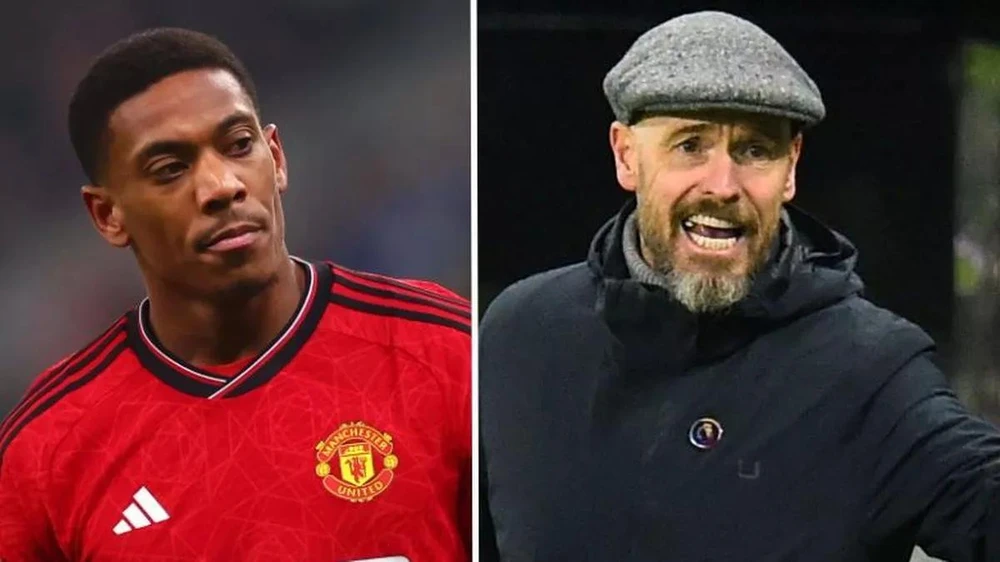 Tương lai của Martial dưới thời Ten Hag tại Manchester United vẫn chưa chắc chắn. ẢNH: MIRROR martial-ten-hag-mu-8871.jpg