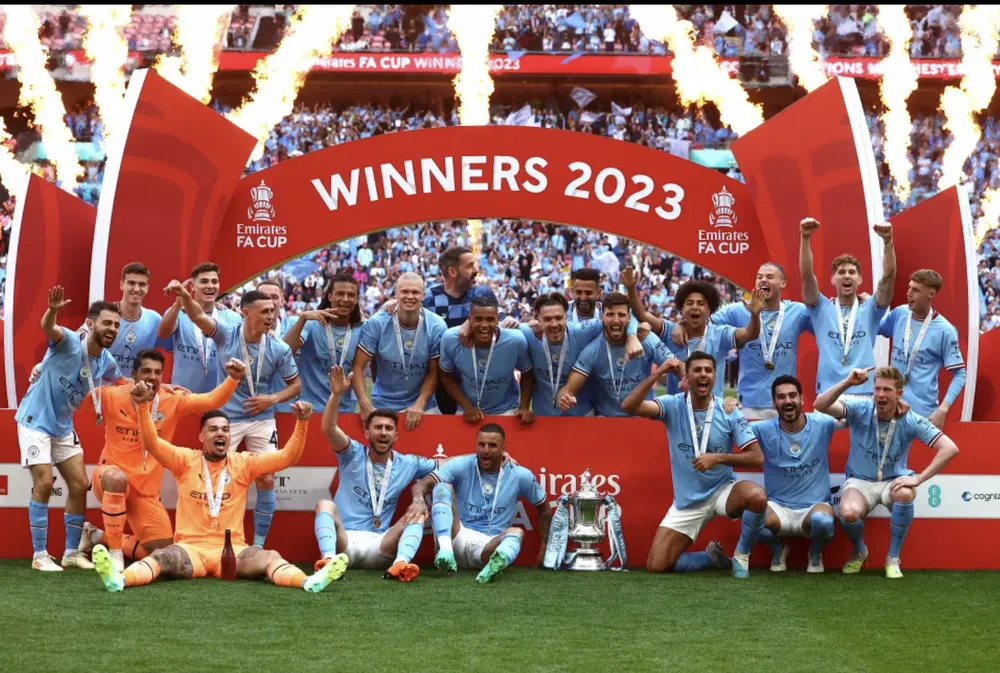 Man City là nhà vô địch FA Cup mùa trước. ẢNH: GETTY