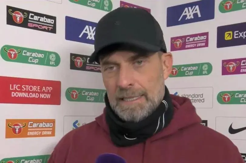 HLV Jurgen Klopp xin lỗi vì không cho Curtis Jones ra sân thi đấu nhiều hơn. ẢNH: GETTY liverpool-jurgen-klopp.jpg