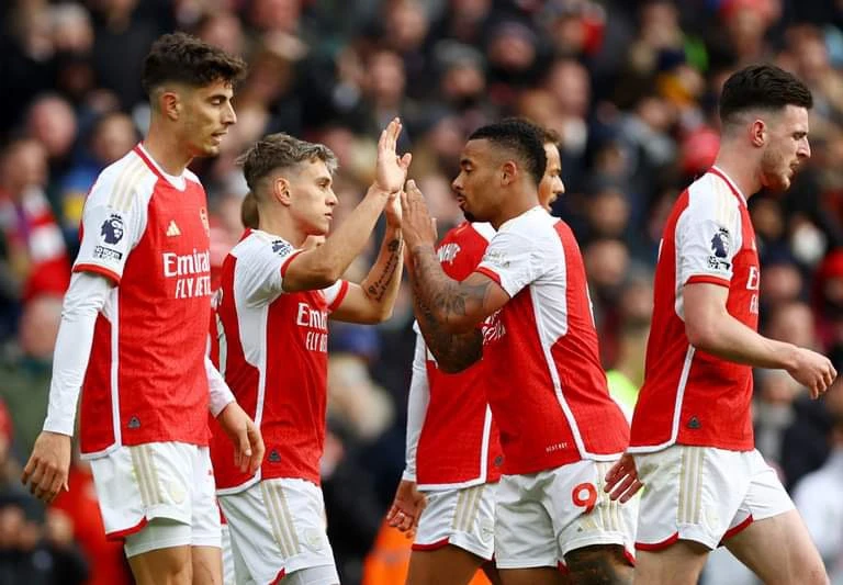 Thắng Crystal Palace, Arsenal leo lên vị trí thứ 3 trên bảng xếp hạng. Ảnh: Getty IMG_7569.jpeg