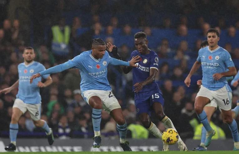 Ở trận lượt đi hai đội có màn rượt đuổi tỷ số ngoạn mục. Ảnh: Getty Man City